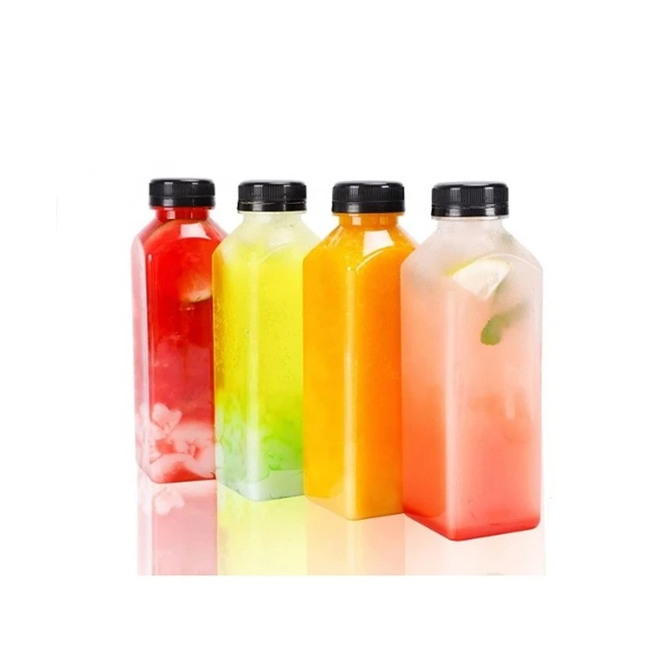 Fliexken tal-meraq tal-plastik ċari vojta ta '16oz b'tappijiet evidenti ta' tbagħbis