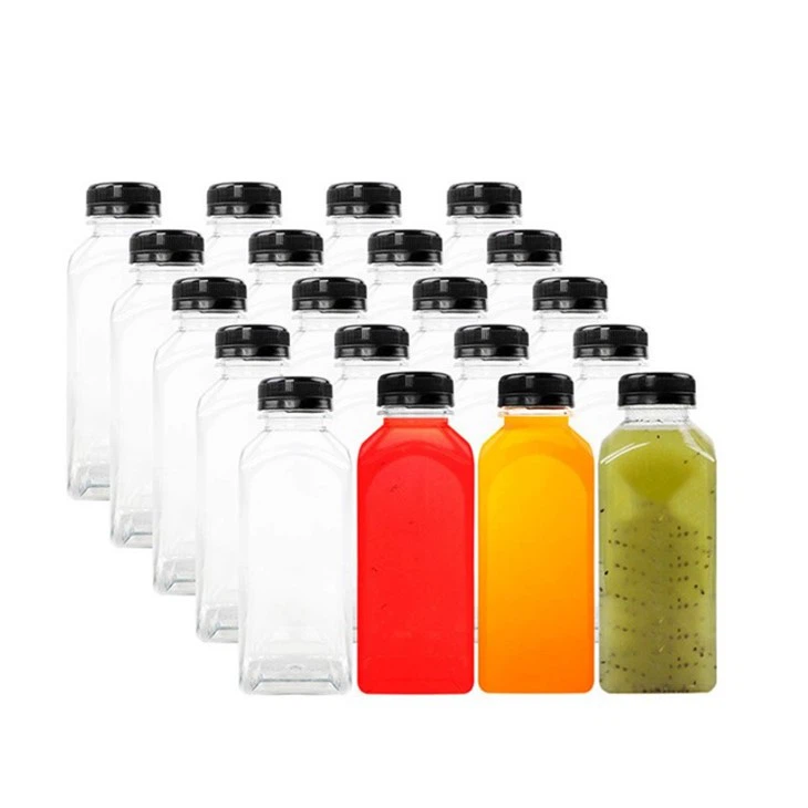 Square Plastic Juice Bottles With Caps price